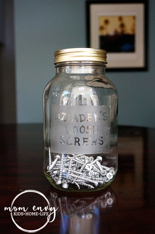 DIY Etched Mason Jar Glasses - Sometimes Homemade