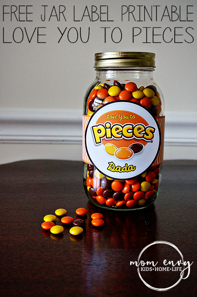 reeses pieces mason jar label free printable mom envy