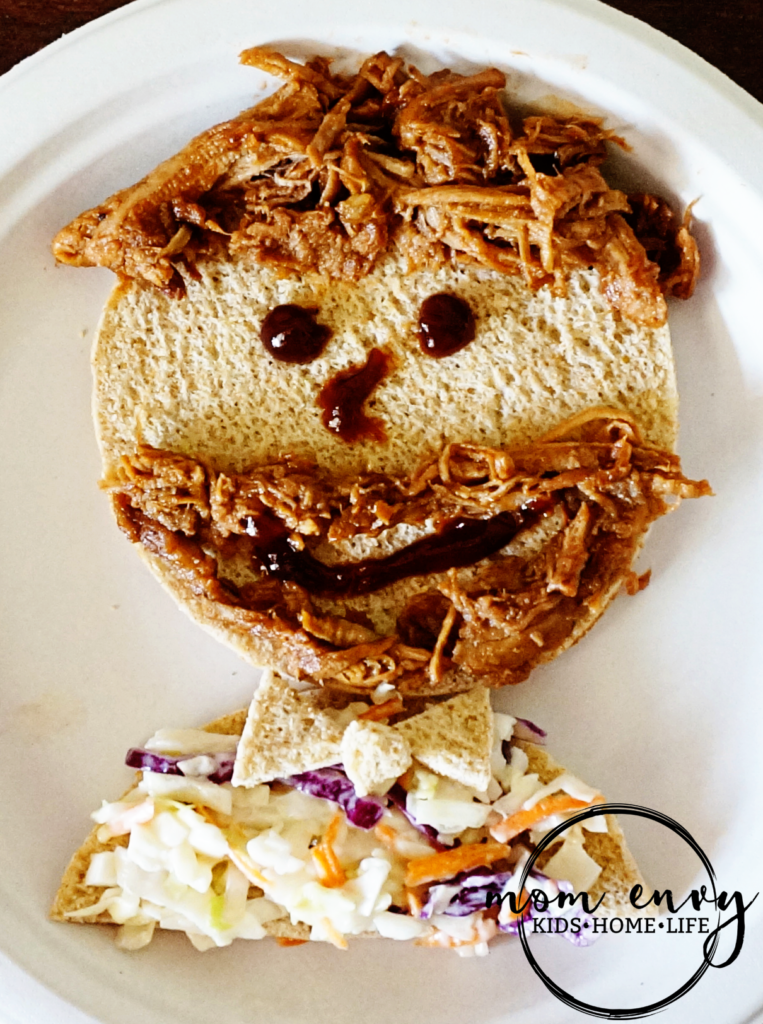 pork bbq sandwich cute kids food