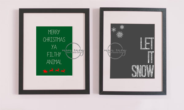 free christmas printable posters prints