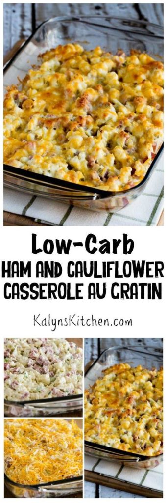 Leftover Ham Recipes Kaylns Kitchen Low Carb Ham and Cauliflower Casserole Au Gratin