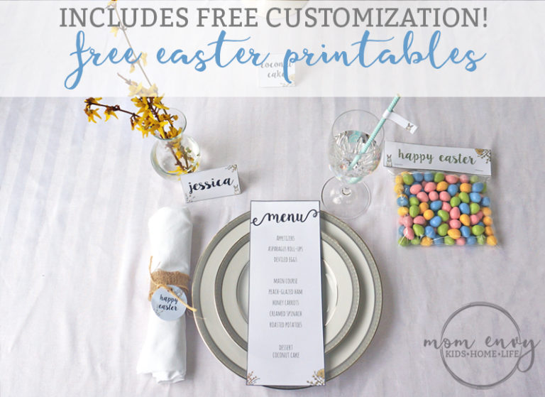 Free Easter Party Printables - Printables for Easter Brunch or Dinner