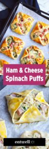 leftover ham recipes eat well 101 ham and cheese spinach puffs