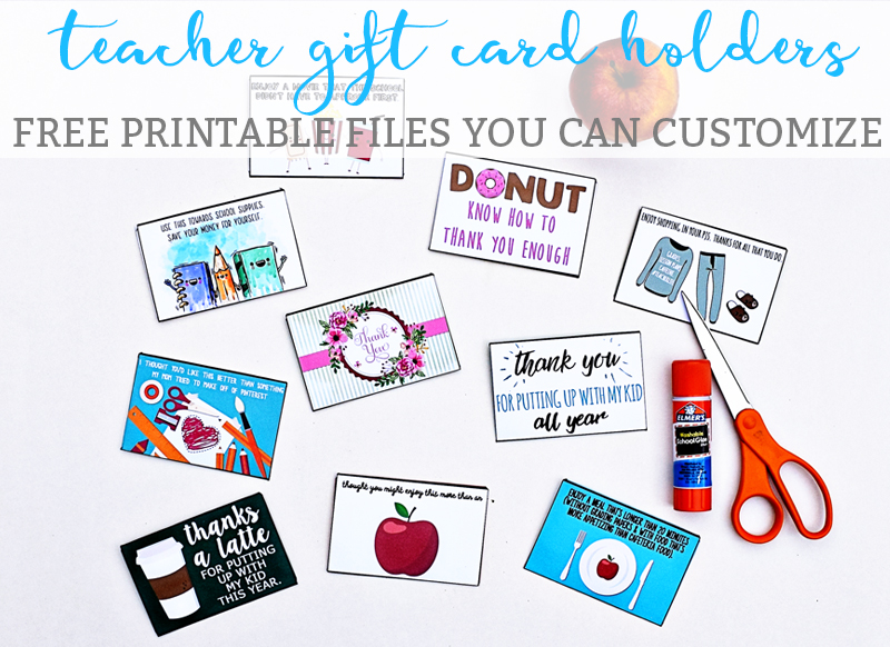 Teacher Appreciation Gift Printable Sephora Gift Card Holder -  Hong  Kong