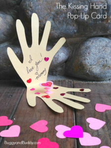 Mother's Day Crafts Round-Up from Mom Envy - kissing-hand from buggy and buddy