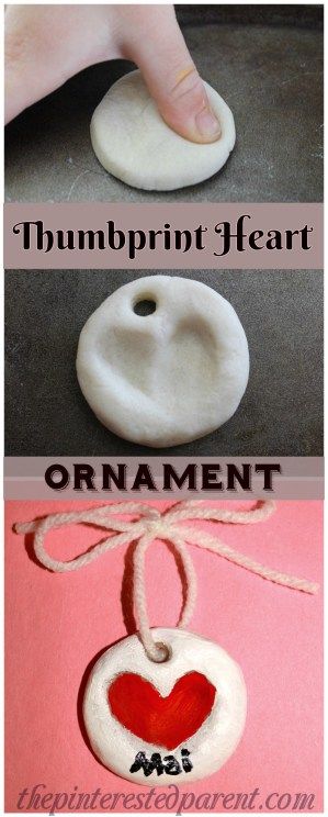 Mother's Day Crafts Round -up From Mom Envy - thumbprint heart from the Pinterested Parent