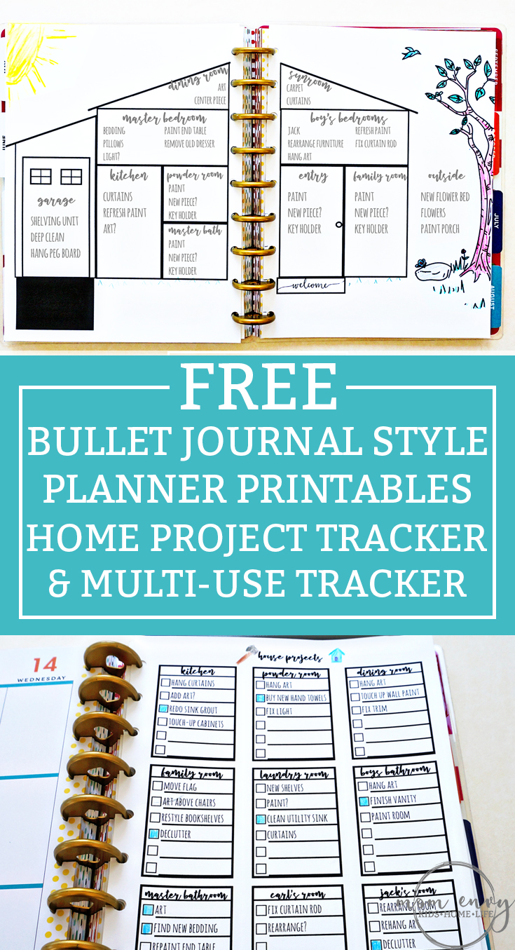 Bullet Journal Inspired Free Printables Available In