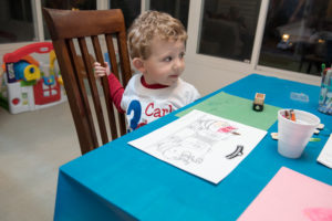 Train Party Games - Wooden Train Craft from Mom Envy. Train Themed Birthday Party Ideas from https://momenvy.co. Thomas the Tank Engine birthday party ideas. Train party. Thomas party. Get some awesome ideas about how to throw a train party that your kid's friends will love!