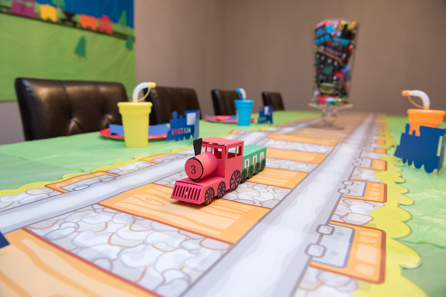 Train Themed Birthday Party Ideas from https://momenvy.co. Thomas the Tank Engine birthday party ideas. Train party. Thomas party. Get some awesome ideas about how to throw a train party that your kid's friends will love!