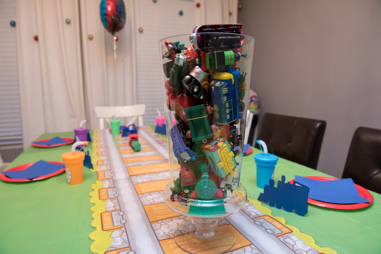 Train Themed Birthday Party Ideas from https://momenvy.co. Thomas the Tank Engine birthday party ideas. Train party. Thomas party. Get some awesome ideas about how to throw a train party that your kid's friends will love!