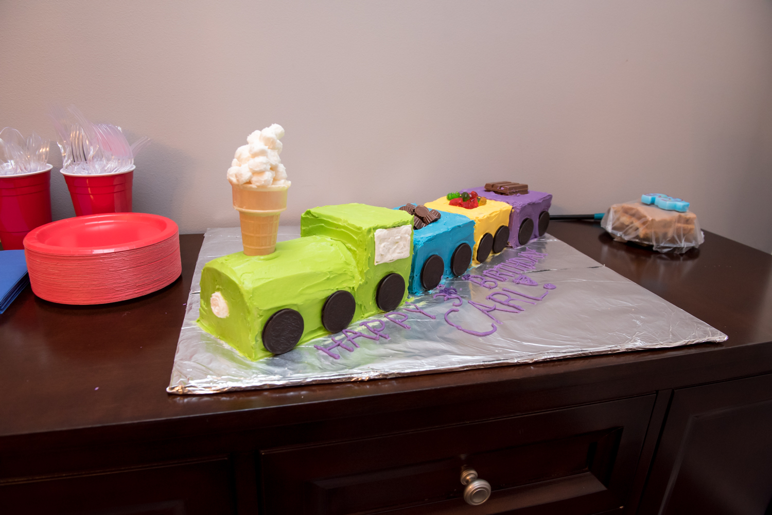 Train Themed Birthday Party Ideas from https://momenvy.co. Thomas the Tank Engine birthday party ideas. Train party. Thomas party. Get some awesome ideas about how to throw a train party that your kid's friends will love!