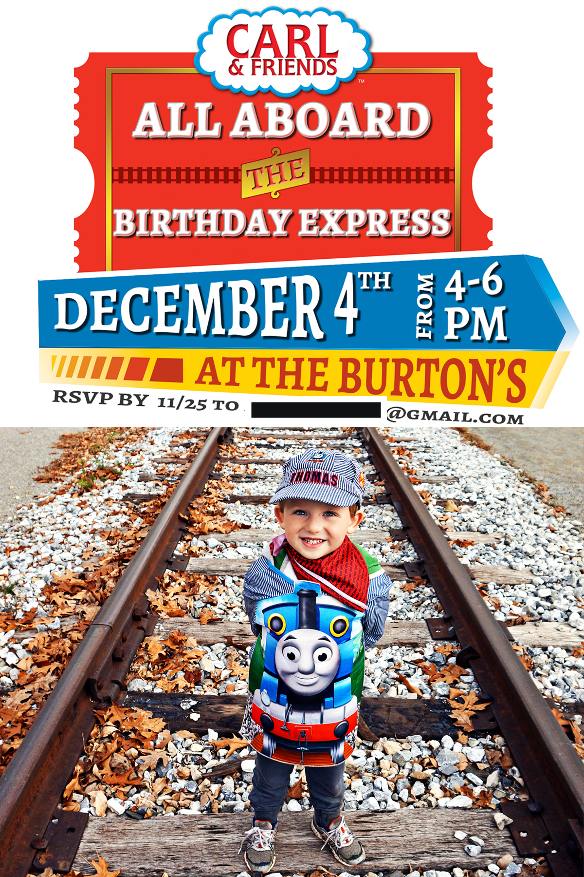 Train Themed Birthday Party Ideas from https://momenvy.co. Thomas the Tank Engine birthday party ideas. Train party. Thomas party. Get some awesome ideas about how to throw a train party that your kid's friends will love!