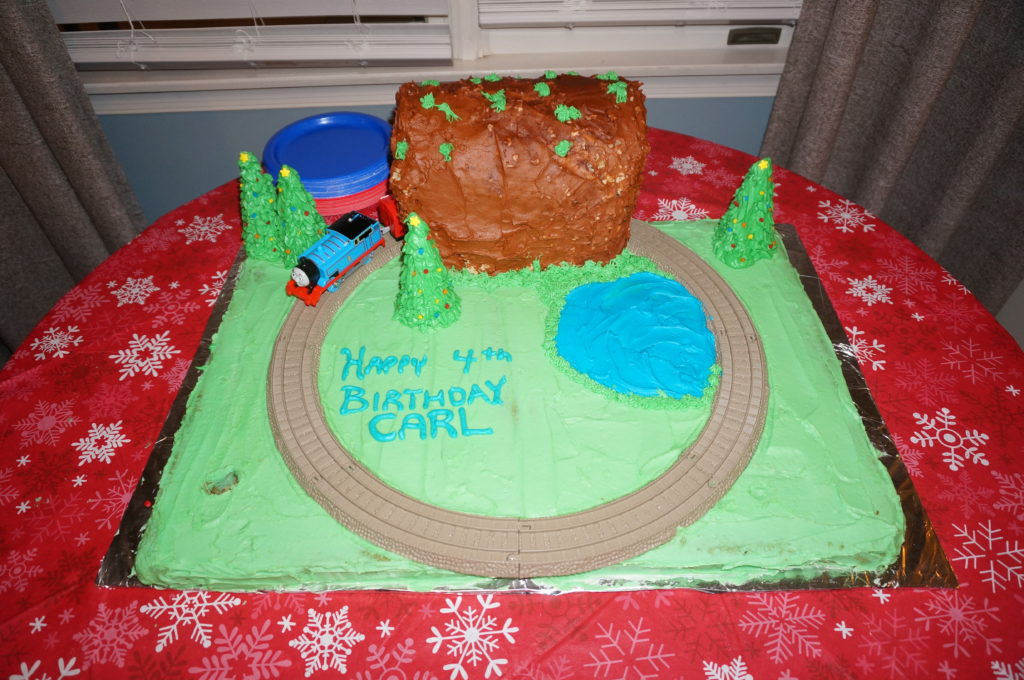 Sweet Kat's Creations: Thomas the Train Real Tunnel Cake