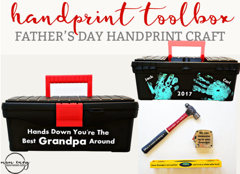 Father's Day Handprint Toolbox Craft
