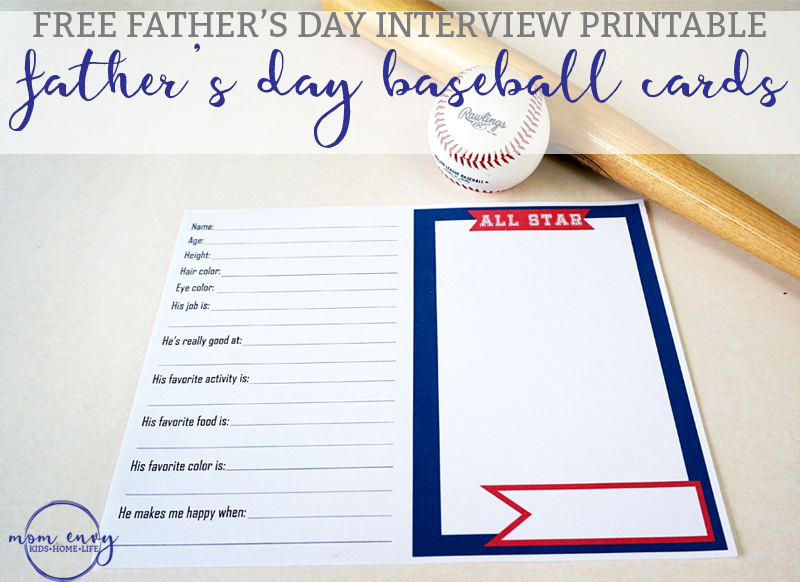 Father's Day Baseball Ticket Gift Voucher - Printable Baseball