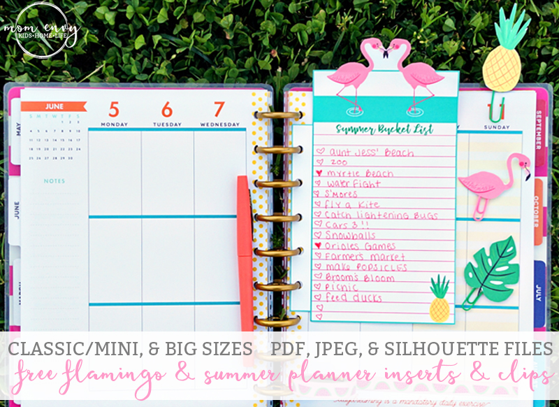 Flamingo and Summer Planner Inserts and Clips Mom Envy. Flamingo planner inserts. Flamingo planner clips. Free Happy Planner printables. Free Happy Planner Inserts. Free Happy Planner Flamingo. Free Happy Planner Summer. Free Pineapple paper clip.