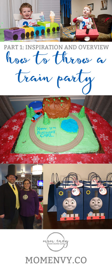 Train Themed Birthday Party Ideas from https://momenvy.co. Thomas the Tank Engine birthday party ideas. Train party. Thomas party. Get some awesome ideas about how to throw a train party that your kid's friends will love!