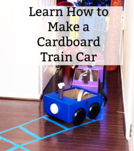 Train Party Games - Train Craft Cardboard Train from Mom Envy. Train Themed Birthday Party Ideas from https://momenvy.co. Thomas the Tank Engine birthday party ideas. Train party. Thomas party. Get some awesome ideas about how to throw a train party that your kid's friends will love!
