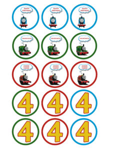 free printable thomas the train cupcake toppers