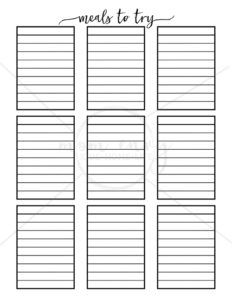 The Ultimate Guide to Meal Planning. Get free family binder printables. Free printables for the Happy Planner. Free planner printables. Free printables. Family Binder download. Menu planning. From: https://momenvy.co