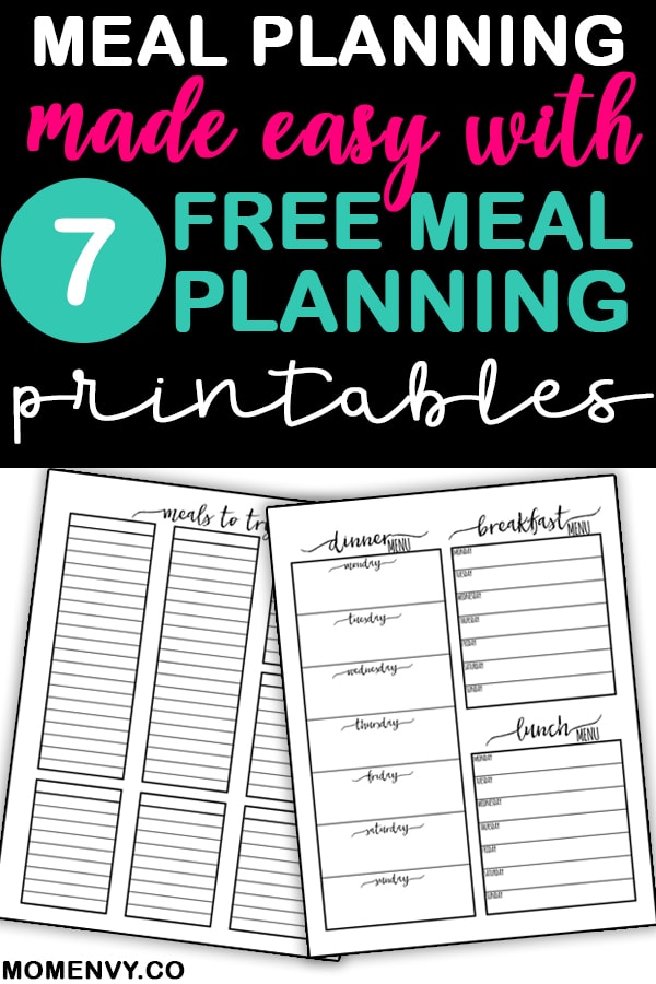 42 Meal Prep Tools From The Dollar Tree  Meal planning printable, Meal  planning tool, Meal planning binder