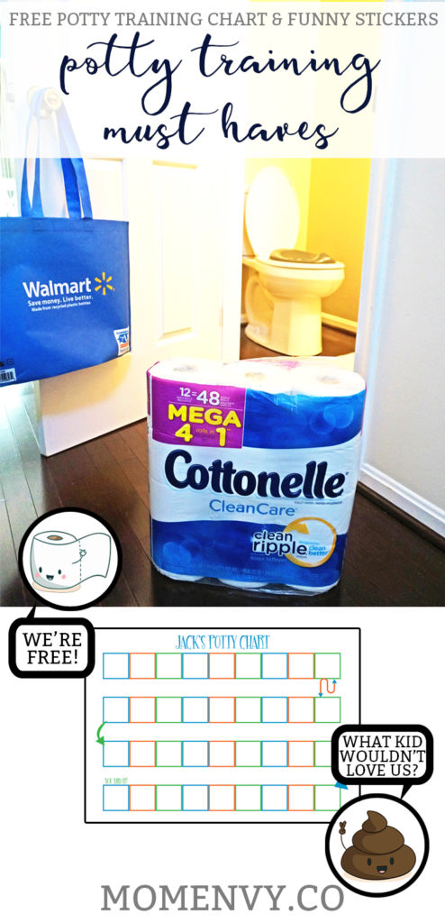 #sponsored Potty Training can be difficult, time consuming, and messy. (gross!) Learn about why Cottonelle Mega Rolls are on my must-have list for potty training. Grab a free printable potty rewards chart and free potty stickers while you're there. 