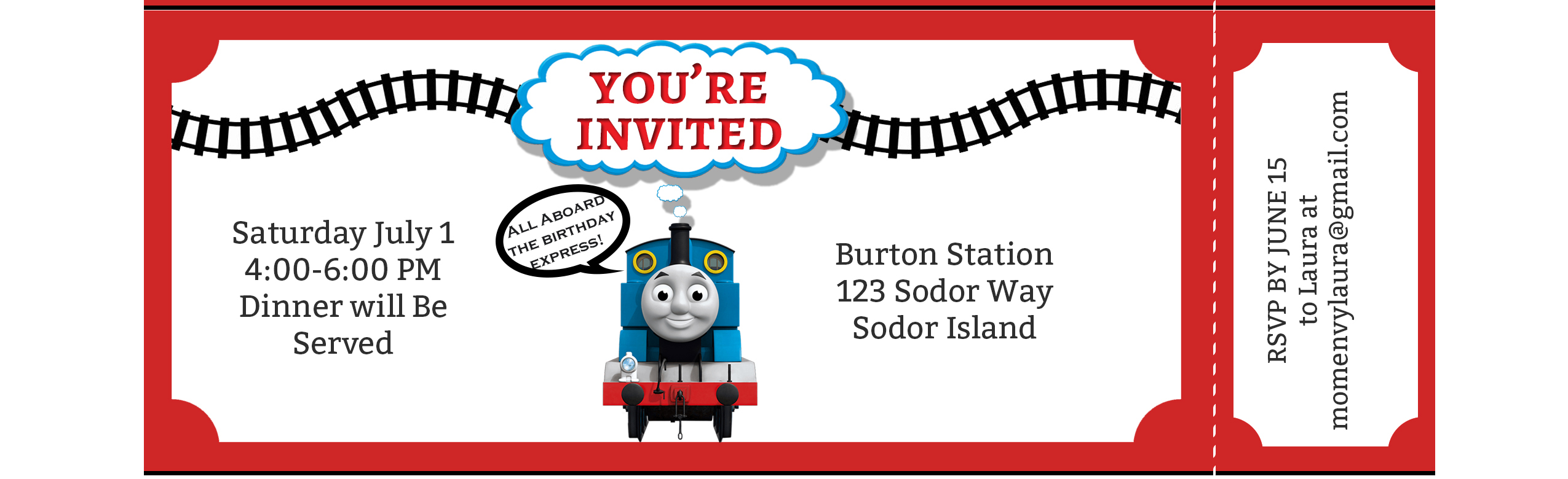 free train party printables free thomas the tank engine party pack