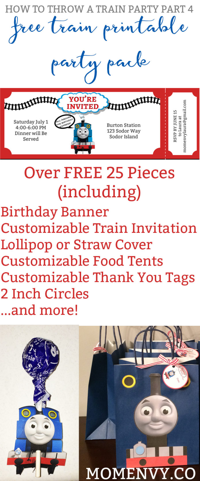 Train Party Printables Pinterest2 - Mom Envy
