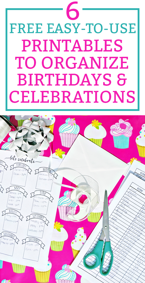 Birthday tracker and celebration trackers. Free birthday and celebration printables to keep track all year long. Learn how to keep track of birthdays and celebrations the easy way. Free Happy Planner Printables. Free bullet journal printables. Free bullet journal birthday tracker. https://momenvy.co/2017/09/birthday-tracker.html