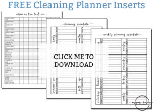 Free Cleaning Planner Inserts and Free Cleaning Family Binder Inserts. Free Happy Planner Inserts. Free Planner Inserts. Free bullet journal printables. Free Family Binder. Mom Envy.