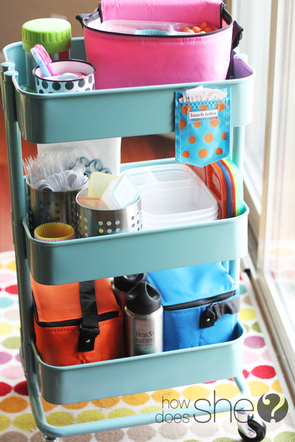 Organizing a Kitchen Cart – Busy Little Izzy