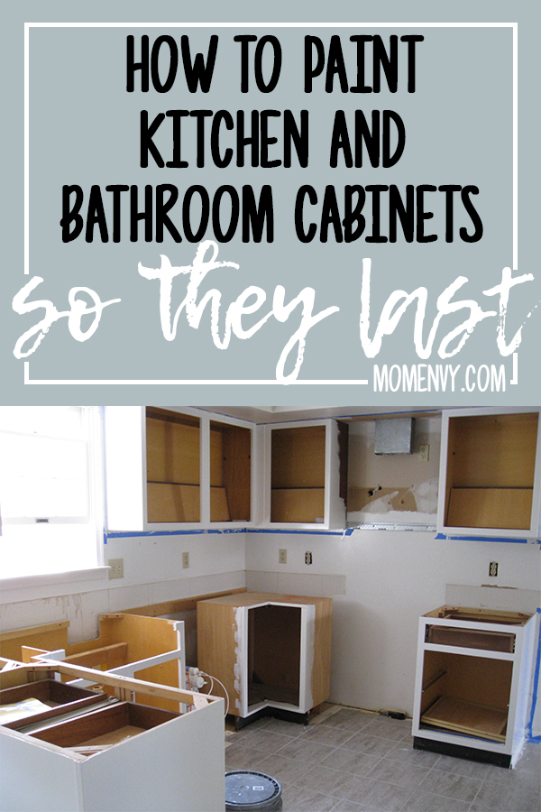 How to Paint Kitchen Cabinets So they Last. I used this method and my cabinets look just as good six years later. If you want a process that will work for years to come, then this method is for you. Learn how to remodel your kitchen and paint your kitchen cabinet with these easy steps.