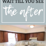 Kitchen Remodel. See how this 1980's kitchen gets some traditional farmhouse kitchen style in this kitchen remodel. See how paint transforms the kitchen cabiets and takes this kitchen from 80's oak to amazing.