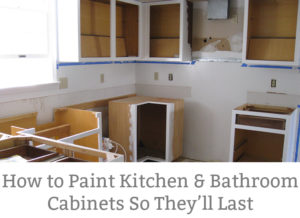 How to Paint Kitchen Cabinets So they Last. I used this method and my cabinets look just as good six years later. If you want a process that will work for years to come, then this method is for you. Learn how to remodel your kitchen and paint your kitchen cabinet with these easy steps.