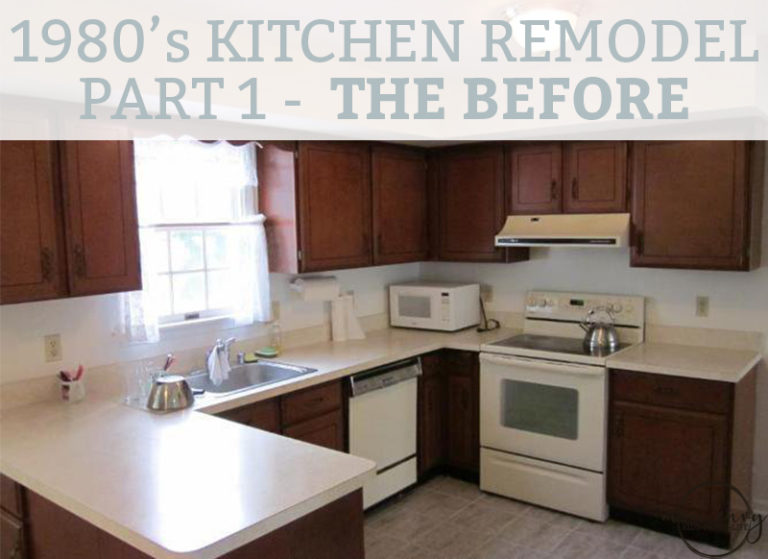 1980's Kitchen Remodel - Part 1 - From 80's to Traditional Farmhouse