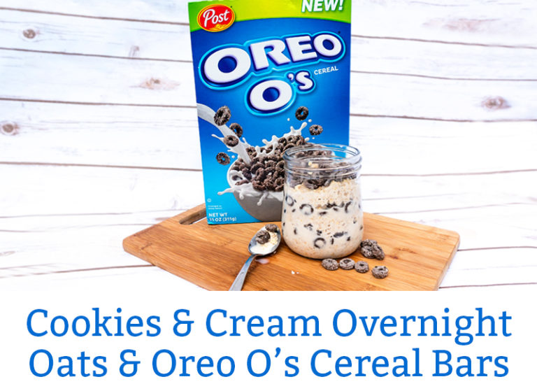Cookies and Cream Overnight Oats recipe from Mom Envy. A simple and easy breakfast recipe. These are amazing overnight oats that are like dessert for breakfast. Oreo O's cereal make a great addition to an otherwise boring breakfast. Easy breakfast in a jar, or brunch in a jar.