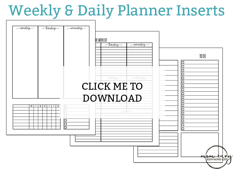 Household Planner Refill Personal