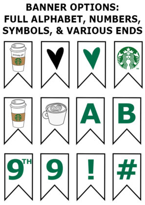 Free Starbucks Party Printables - For Baby Showers &amp; Birthday Partis