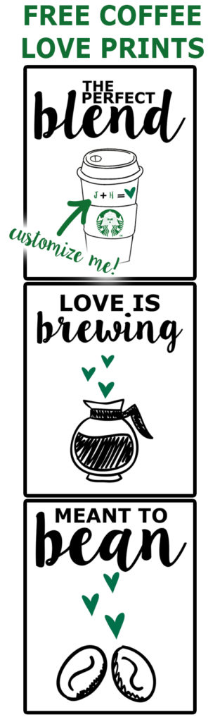 Free Starbucks Party Printables - For Baby Showers &amp; Birthday Partis