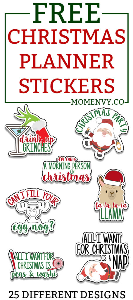 Stickers Christmas Stickers Planner Stickers December Custom 