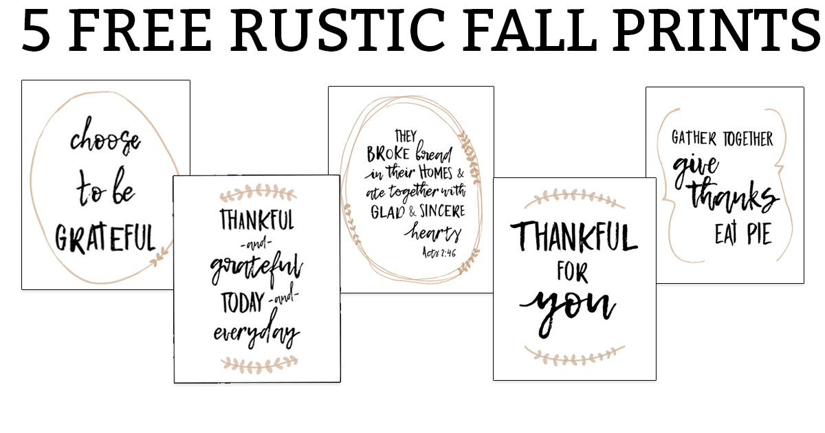 Free Fall Printables 3 Free Farmhouse Prints And Svgs