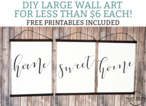 DIY inexpensive wall art, Large inexpensive wall art DIY. Free printable wall art is included. Free home sweet home prints. DIY Engineering print wall art. #DIY #freeprintables #engineringprints #wallart