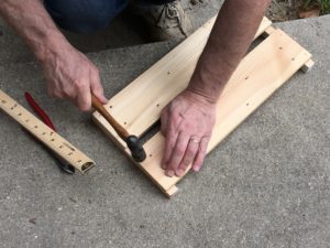 How to Build a Shelf in a Crate. Easy DIY crate project perfect for entertaining. #DIY #crate