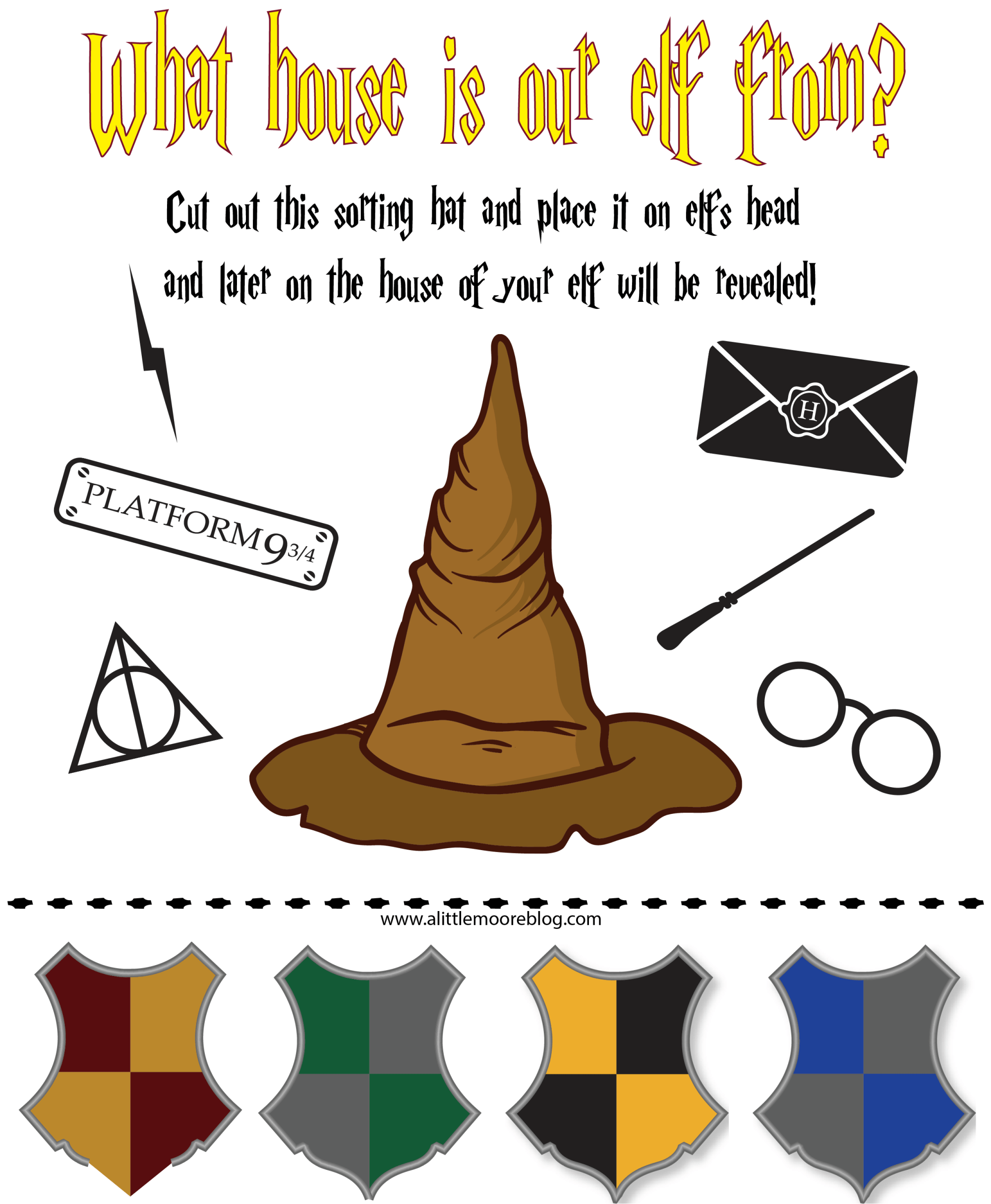 Harry Potter Sorting Hat Sticker  Harry potter sorting hat, Harry