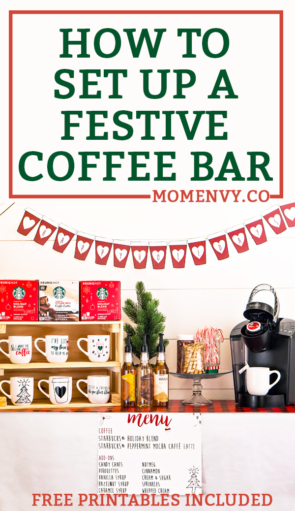 How To Create A Coffee Bar With Starbucks Free Printables Included