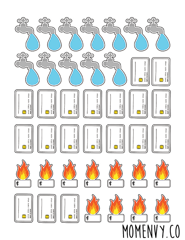 Budget Stickers for Planner, Finance Stickers for Planner, Budget Tracking  Stickers, Bill Pay Stickers, Budget Planner Stickers, Money B-024 