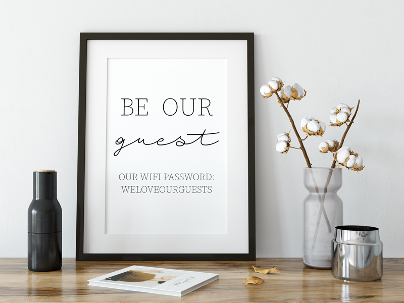 Farmhouse Printables Be Our Guest Two Different Styles Included