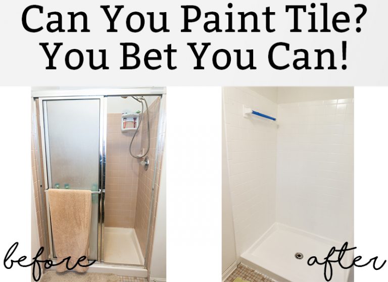 Can you paint tile? You bet you can! Learn about tub and tile deglazing and how easy it can be. #bathroom #remodel #diy