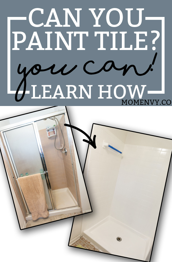 Can you paint tile? You bet you can! Learn about tub and tile deglazing and how easy it can be. #bathroom #remodel #diy
