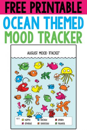 Ocean Mood Tracker - Free Printable Bullet Journal Ocean Tracker
